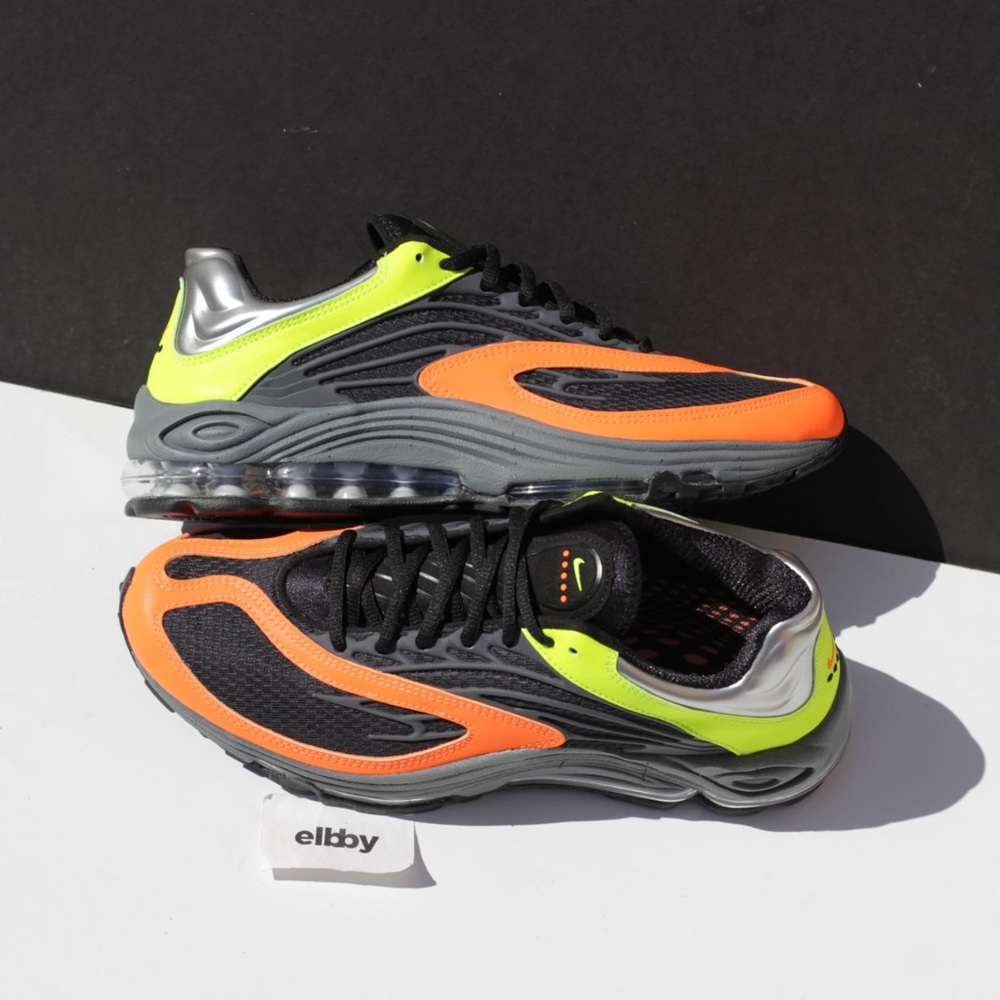 Nike air tuned max black volt orange men’s size 9.5